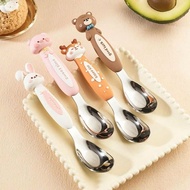 Children's Spoon, 316 Stainless Steel Cartoon Spoon, Safe for Babies, Fruit Spoon