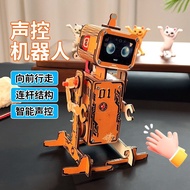 Science Education Technology Production Puzzle DIY Voice Control Robot Toy Science Experiment Handma