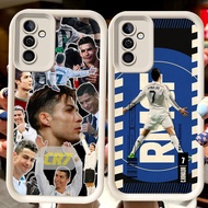H120 CR7 Ronaldo White Casing for Samsung A53 A13 A26 A23 A52 A72 A73 A52S A33 A32 S20 S21 S24 FE M1