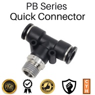 PB Male Branch Tee Push In Fittings Pneumatic Quick Connector