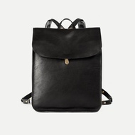 Bleu de Chauffe - Arlo 真皮後背包_黑色