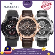 [100% Original] Maserati Ingegno Chronograph Leather Men Watch Jam Tangan Lelaki R8871619001 R8871619003 R8871619004