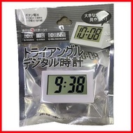日本迷你數字鐘 LED 座枱鐘 時鐘 廁所鐘 時計- 白色