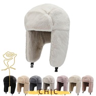 CHIC Bomber Hat Warm Thick Plush Windproof Winter Hat