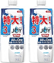 Joy Double Disinfecting Miracle Foam Spray Dish Detergent, Light Fragrance, Refill, 3 Doses, 22.0 fl