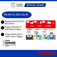 Canon Ink PG47/CL-57S/CL-57 Black & Colour Ink Cartridge for Canon E400/ E410/ E460/ E470/ E480/ E31