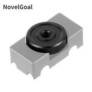 NovelGoal 1/4" Male to Female Camera Conversion Adapter Screw Thumb Screw Quick Release for L Plate DSLR Tripod Rig Flash Lights Bracket