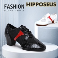 Adult Women Mid-heel Latin Dance Shoes Square Ballroom Dance Gitaba Soft Soled Outdoor Dance Shoes B