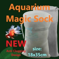 Aquarium Magic Filter Sock New Over Flow Design Drip Box Top Filter Sum Tank Gold Fish Koi Fish