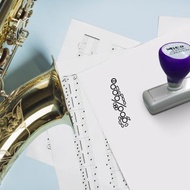 音樂印章 薩克斯風 Saxophone 原子印、指法、樂理, 教學印