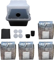 MonoTub Mushroom Grow Kit | 4 Pack All-in-One Mushroom Grow Bags and Monotub Fruiting Container