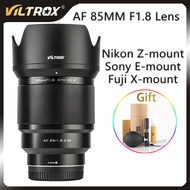 VILTROX 85mm f1.8 X Mark II Lens Auto Lens Portrait Fixed Focus Lens for Fujifilm Fuji X Mount sony E Mount Nikon Lens Z mount