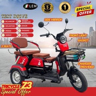 ★LEM★ tricycle 3 seats Z3/Z51300w 1800W electric scooter 3 wheels brand new bigger seats and storage