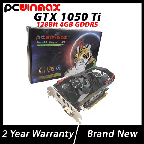 PCWINMAX New Geforce GTX 1050 Ti 4GB DDR5 128BIT Origina Gaming Video Graphic Card GTX1050Ti GPU for