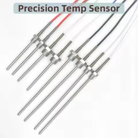 NTC 10K B3950 Thermistor Temperature Sensor SUS304 Thread BSP 1/2" 1/4" 6mm × 100mm / 200mm Probe 20
