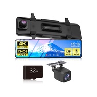 Qualitec Drive Recorder Mirror Type 4K Image Quality 6 Month Warranty HDR WDR Japanese Support 【Dire