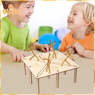 Handmade Bamboo Man Bamboo Man Toy Set of 2 Bamboo Man Battle Toys with Weapon Accessories Rope-cont