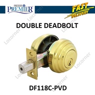 PREMIER DF Series Double Deadbolt DF118 SN/PVD/AB