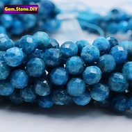 Apatite Faceted Natural Stone，Loose Bead Spacer for Bracelet /Necklace /Ring /Earring，Wholesale Hand