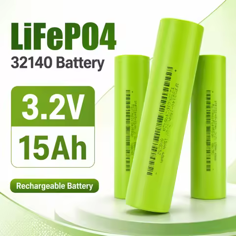 32140 Rechargeable LiFePO4 Battery 15Ah 3.2V 1PC for EV E-Tricycle E-Bike E-Motorcycle Scooter Outdo