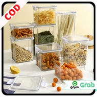 KAISSO - TRANSPARENT AESTHETIC CEREAL STORAGE JAR MULTIPURPOSE FOOD STORAGE