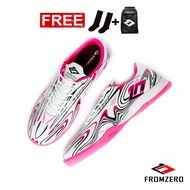 Fromzero - Sepatu Futsal Fromzero Archer 38 - 44 IN White Pink Original