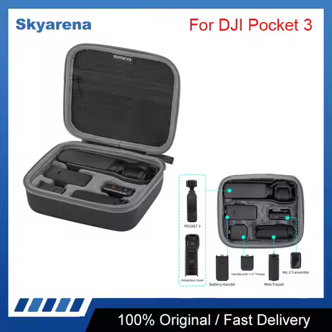Mini Carrying Bag for DJI Pocket 3 Creator Combo Portable Storage Case Damping Box Travel Protection