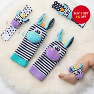 4PCS/Set Baby Wrist Rattle Socks Toys for 0-12 Months Infant Girl Boy Early Learning Educational Dev