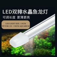 T4 Double Row Crystal WHITE Arowana LED Aquarium Light, Water Proof Aquarium Led Light  (118cm)