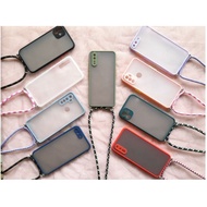 Hybrid Lanyard Softcase Iphone Samsung M51 A12 A02S Oppo Reno 3 5 F11