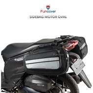 (Bisa Bayar Ditempat) Sidebag Motor Side Bag Oval Tas Samping Motor Waterproof Funcover Promo/Tas Motor Touring Kiri dan Kanan Anti Air Aksesoris Motor Murah