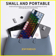 ✟ ☢ ♙ Zifriend ZA64 Hot Swappable Backlit Mechanical Gaming Keyboard Detachable Type-C Wired keyboa