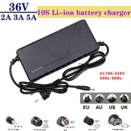 36V 3a 5a ลิเธียมไฟฟ้า E-Bike Charger 42V 2a 3a 10S E-Bike สกู๊ตเตอร์จักรยาน Li-Ion Charger พร้อม DC การเชื่อมต่อ