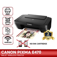 CANON PIXMA E470 WIFI AIO 3 IN 1 COLOR PRINTER