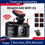 [WIFI VERSION] ROADCAM WIFI X3 Budget Dash Cam Dual Channel Recording 1080P Full HD