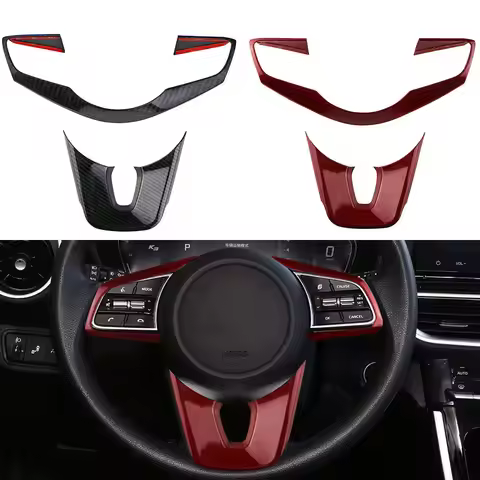 Car Steering Wheel Decoration Trim Cover Sticker For Kia Forte Cerato K3 2019 - 2022