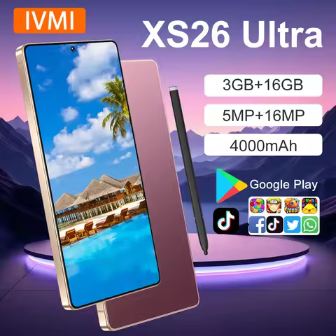 IVMI XS26 Ultra Smartphone Android 3GB+16GB 6.9'' Dual SIM GPS Face Unlock 4G Network WIFI Google Pl