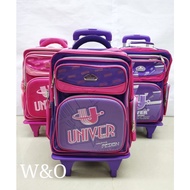 Univer Trolley School Bag For Kids Primary school Troli Beg Sekolah Rendah Troli Beg Budak Sekolah B