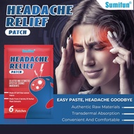 Sumifun Headache Relief Patch Medical Plaster for Migraine and Dizziness Relief Acupoint Sticker 6Pa
