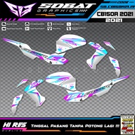 STRIPING CB150R 2021 STICKER VARIASI - STRIPING HOLOGRAM UV TRANSPARAN HONDA CB150R 2021 VIRAL