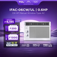 2025[New]TCL iFFalcon 0.6 HP Window Type Aircon, IFAC-06CW/UL Air Conditioner, 8 years Titan Gold Li