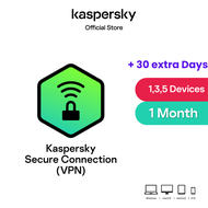 Kaspersky VPN Secure Connection 1 Month (ส่งแบบขนส่ง รูปแบบการ์ด)
