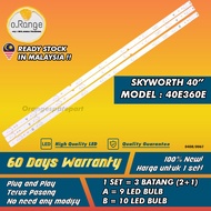 40E360 SKYWORTH 40" LED TV BACKLIGHT (LAMPU TV) SKYWORTH 40" INCH LED TV