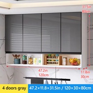 Aluminum Kitchen Cabinet Anti-Termite Modular Cupboard Dust Glass Hanging Cabinet Wall For The Kitch