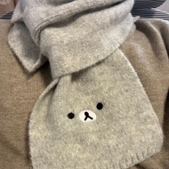 Korean Version Cartoon Rilakkuma Scarf Men Women Winter Thickened Warm Scarf Student Couple High-val