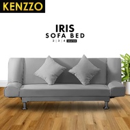 KENZZO : Foldable Sofa Bed 2 seater / 3 seater / 4 seater / 懒人沙发/沙发床/ Iris Foldable Sofa Bed / velve