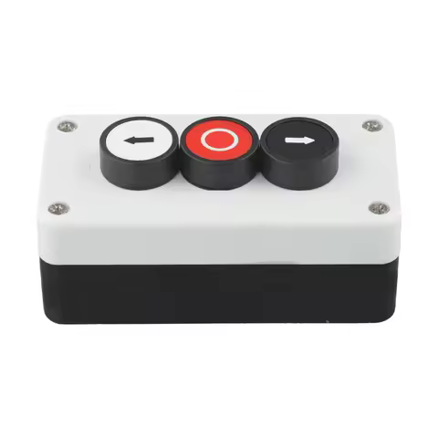 3 Position Push Button Switch Control Station Box Up Down Arrow Stop Push Button Reset Waterproof Sw