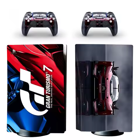 GT Sport PS5 Disc Skin Sticker Decal Cover for Console and 2 Controllers PS5 Disk Skin Vinyl