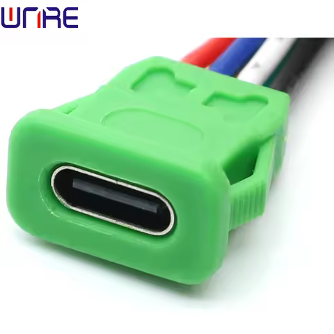 Snap Flat 6P Fast Charging Data Cable Connector With Wires Type-c-00280 USB Connector Female Base Po