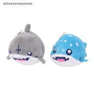 shi Kawaii Baby Shark Keychain Stuffed Sea Animal Plush Toys Cute Whale Stuffed Kid Birthday Gift Bag Pendant nn